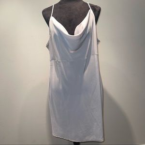 Cowl neck slip dress